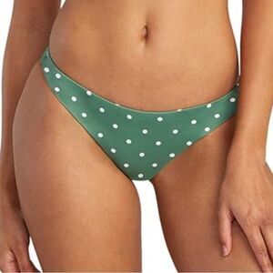 RVCA WOMEN’S LOW RISE MEDIUM COVERAGE HIPSTER BOTTOMS SIZE MEDIUM DARK IVY NWT